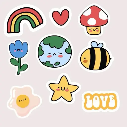 Kawaii stickers ( pack)